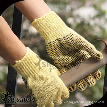 SRSafety cheapest dotted gloves/cotton gloves